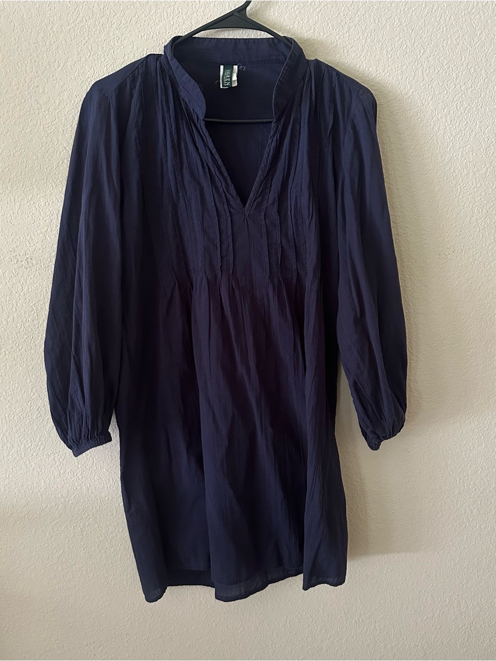 Lauren Ralph Lauren Navy Women's Tunic Top/Swimsuit CoverUp size small petite